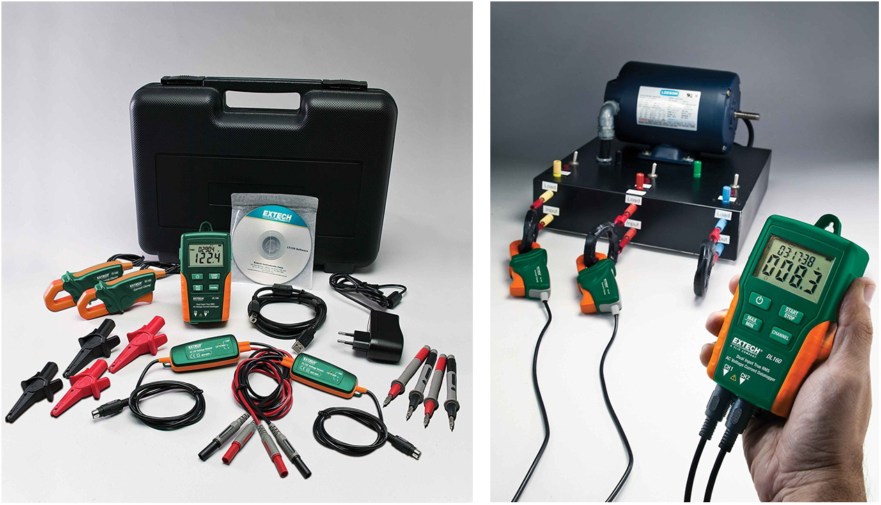 אוגר נתונים מתח זרם AC EXTECH INSTRUMENTS DATA LOGGER DL160